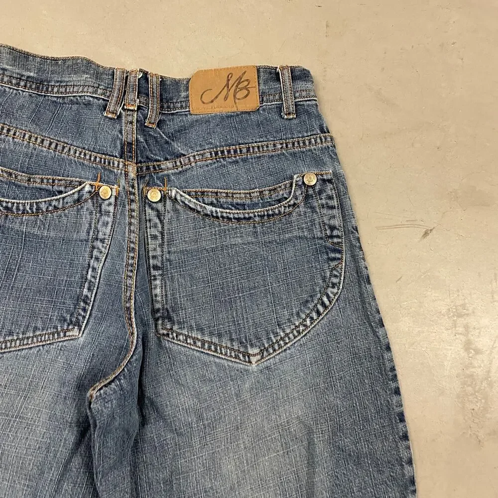 Baggy Y2K Tupac jeans shorts 32